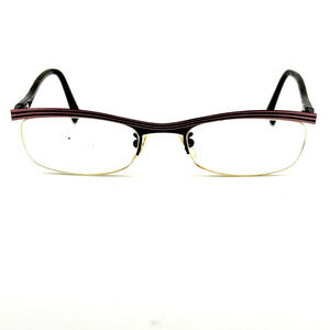 Face A Face Babel 2 9295 Black Pink Half-Rim Sunglasses FRAMES ONLY‎ H13182